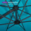 Porte-parapluies rectangulaire Clymer de 132 po x 180 po inclus, bleu turquoise-580768581-552757255