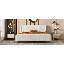Lit plateforme tapissier taille, velours-1644558808-1644558809