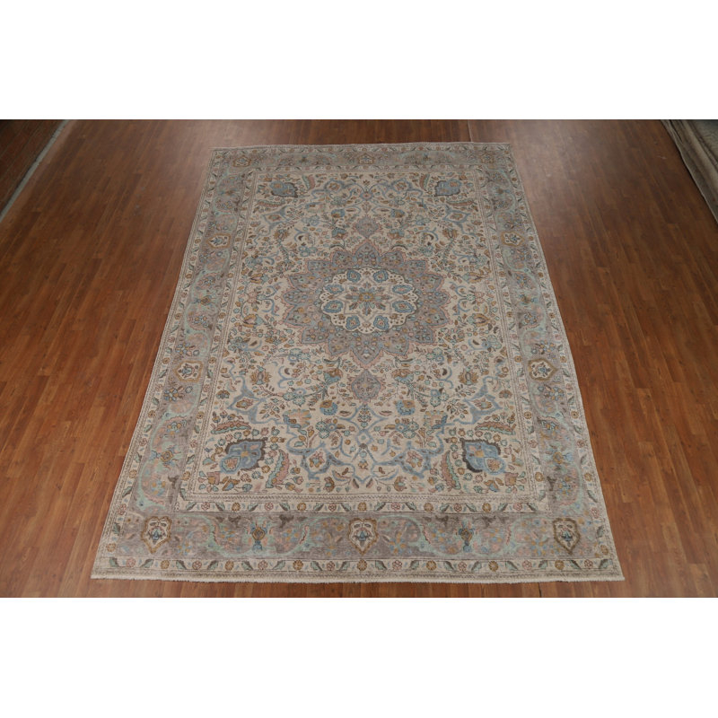 Tapis traditionnel rétro en laine 8 x 12