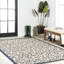 Tapis intérieur / extérieur bleu marine / beige Deilani-1058741151