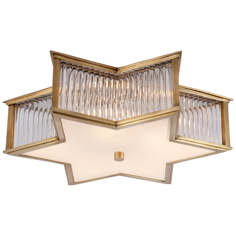 Sophia 3 - Light Flush Mount, Natural Brass