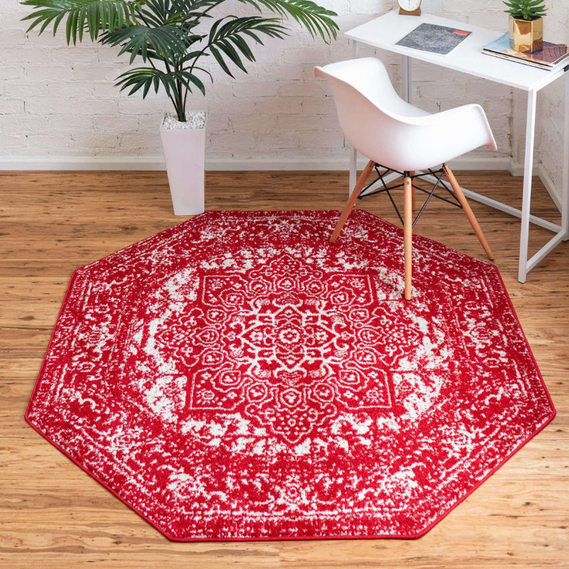 Endesha Oriental Indoor Rug, Octagon 7'10"