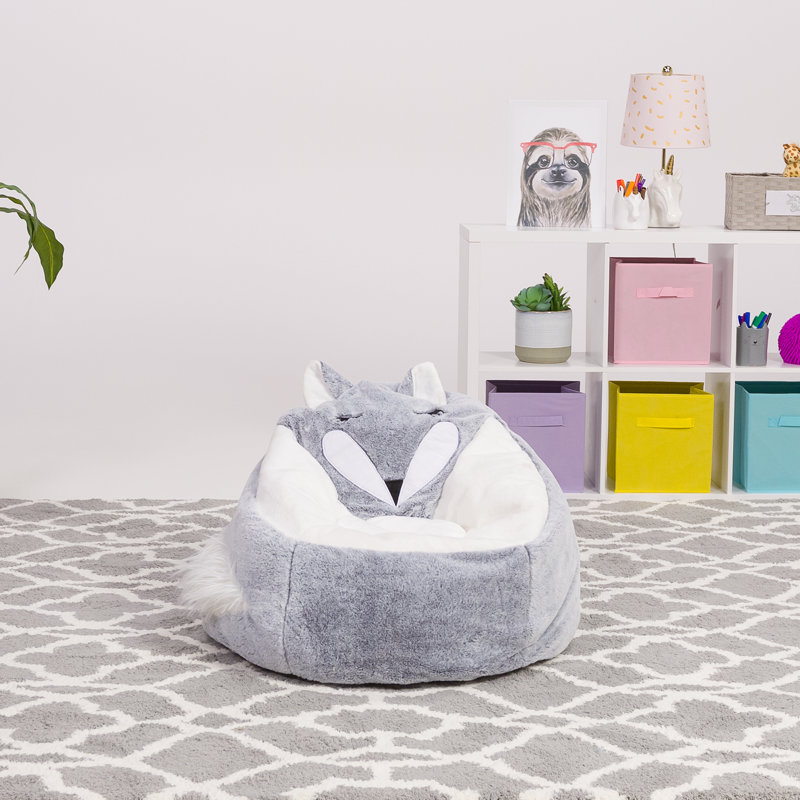 Fauteuil à billes Animal, Renard argenté
