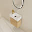 Ensemble de meuble-lavabo mural simple 22 po avec lavabo en céramique-1422446978-1422190767