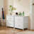 Lutherville 3 Piece Bedroom Set Metal Platform Bed And Nightstand Set-812097073-812097076