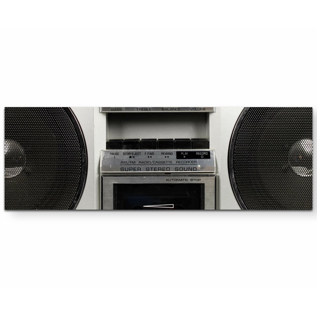 Leinwandbild Fantastischer Ghettoblaster Retro – Nahaufnahme