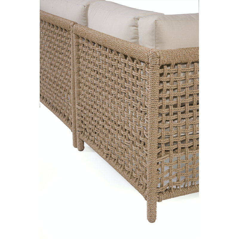 Bayside Outdoor Lounge Chair, Black, Inside/Out Natural; 6372-91