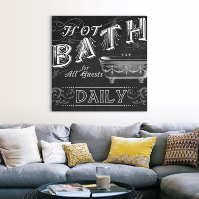 " Chalkboard Bath Signs II "