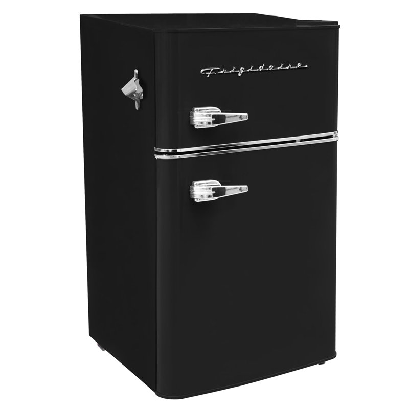 3.2 cu. ft. Freestanding Mini Fridge with Freezer, Black