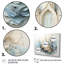 «Blue Church», art mural 4 pièces-860123956