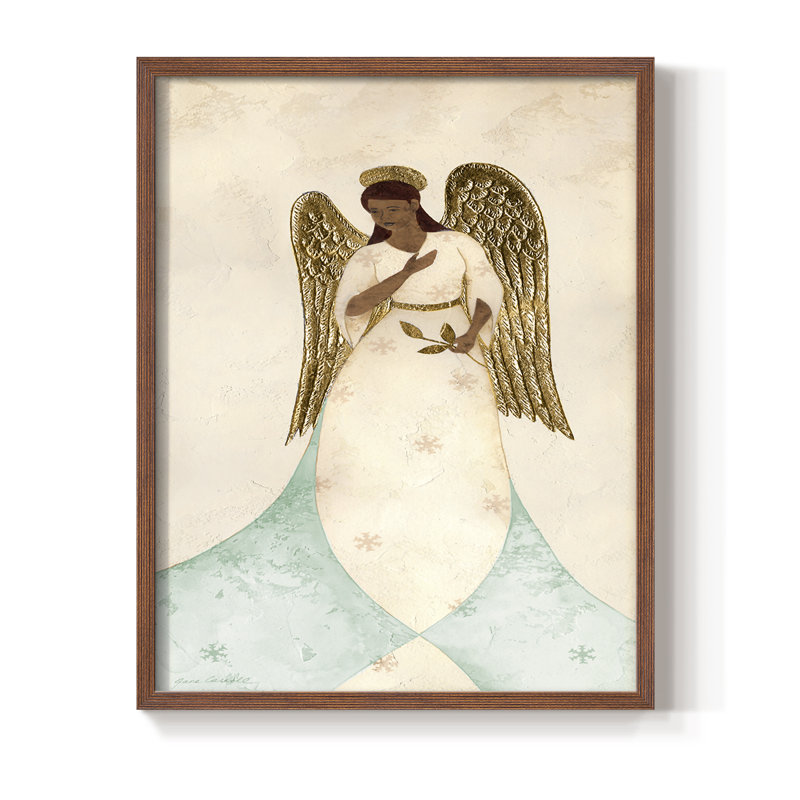 «Seraphin I», H 21 po x l 17 po, Noyer