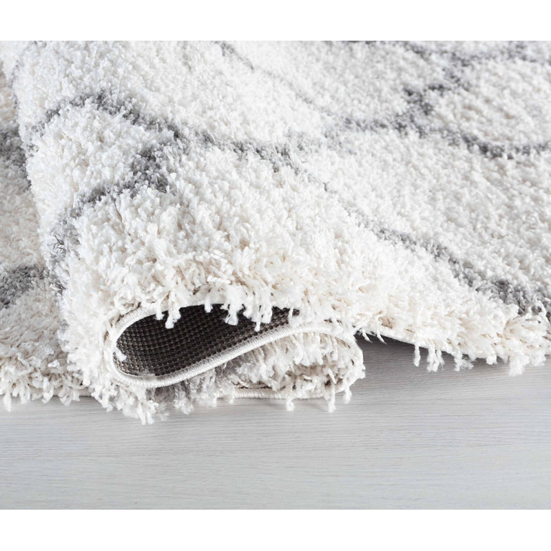 Stanwyck Geometric Shag Area Rug, Rectangle 200 x 290cm