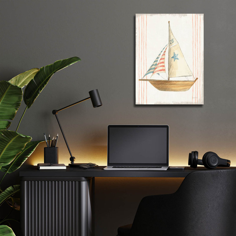 «Floursack Nautical 7 No Words» par Danhui Nai, art mural en verre acrylique, H 16 po x l 12 po x P 0,13 po