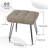 Faux Leather Upholstered Vanity Stool with Metal Legs-38912580