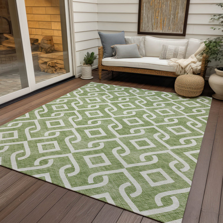 Langley Street Mukul Geometric Indoor / Outdoor Rug | Wayfair