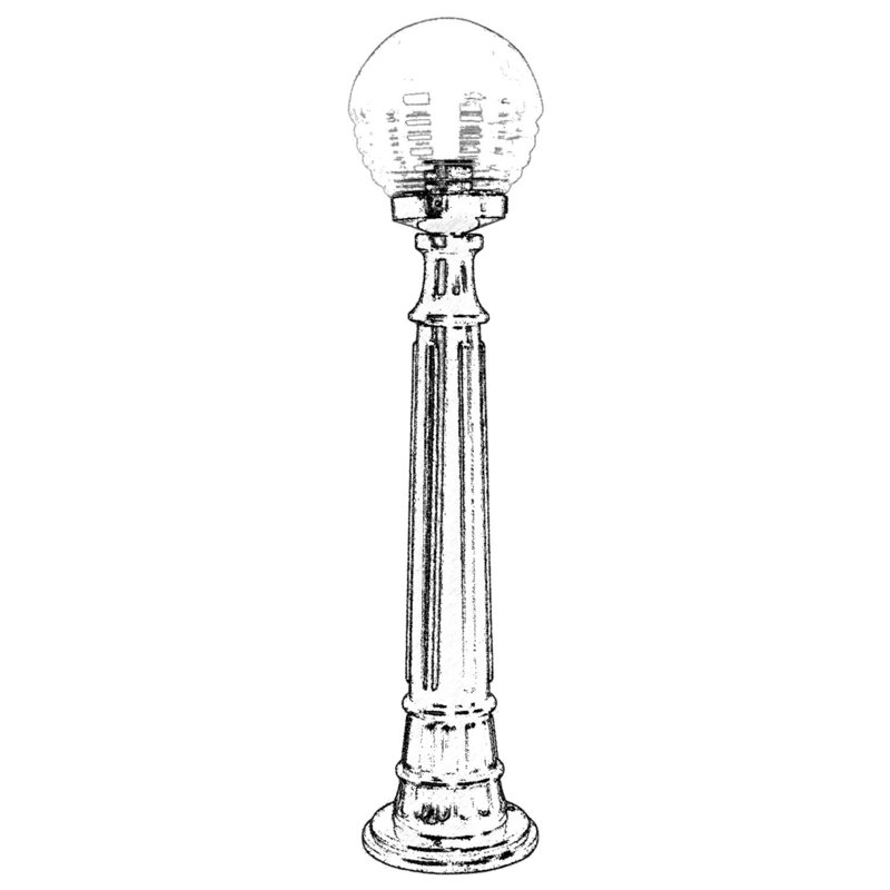 Lampadaire noir câblé à 1 lumière de 35 po H Aarjan (double)