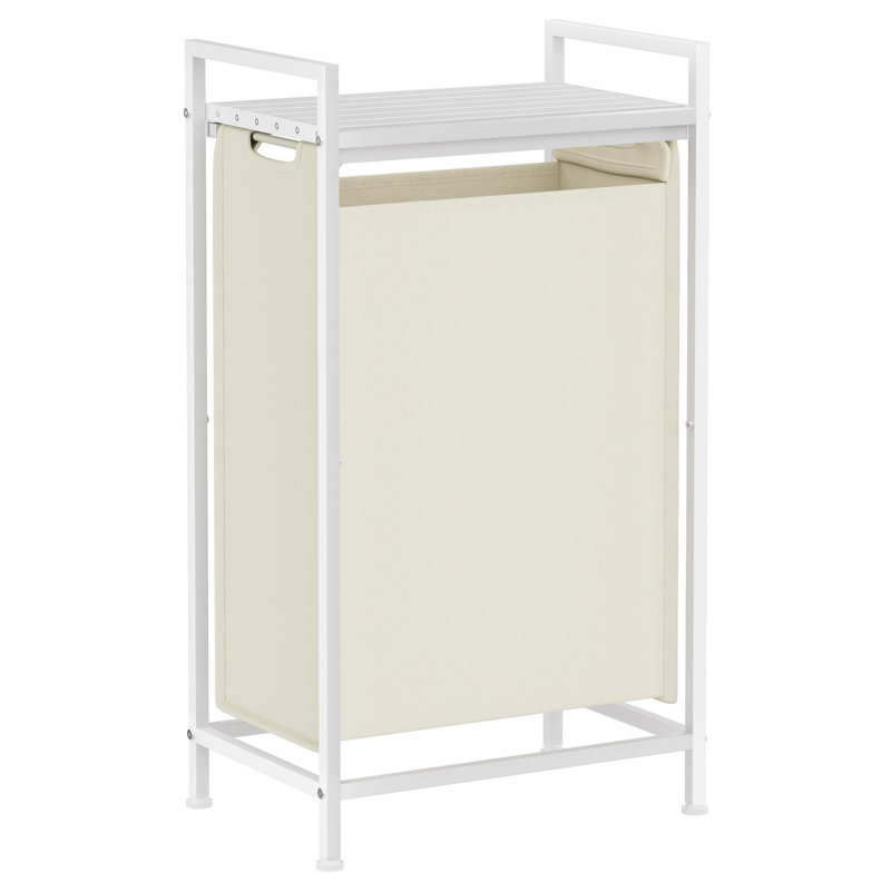 Laundry Basket with Handles, Cloud White