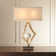 Abstract Lamp w/6" Crystal Sphere