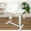 Bedside Table,Folding Overbed Bedside Desk Mobile Rolling Laptop Stand Tilting Overbed Table With Wheels Height Adjustable Tray Table-1767645536