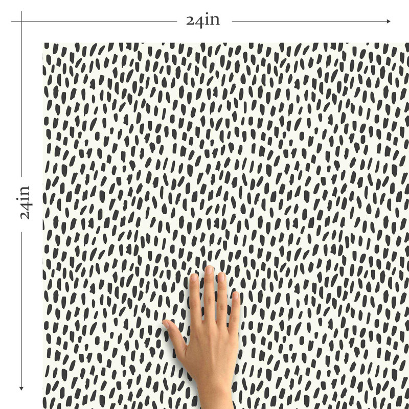 Carreau de papier peint adhésif 24 po Animal, L 102 po x l 24 po