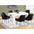 Dining Table, 60" Rectangular, Kitchen, Dining Room, White Laminate, Contemporary, Modern