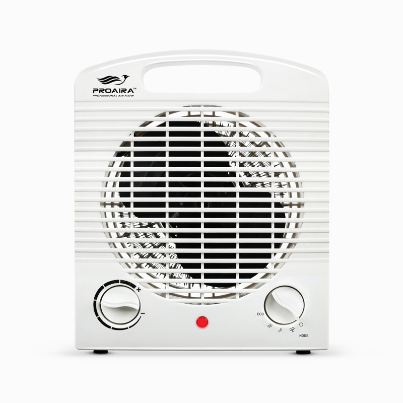 Proaira White Ceramic Electric Space Heater with Thermostat