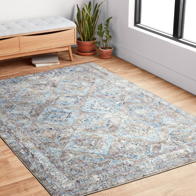 Tapis gris tissé à la machine richmond