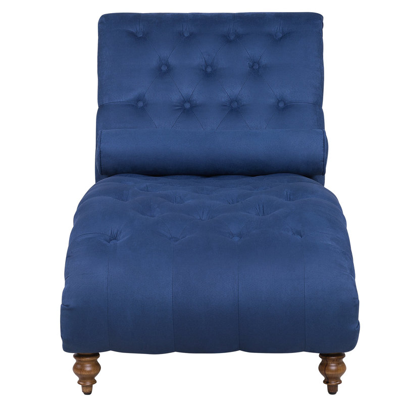 Boatwright Upholstered Chaise Lounge, Blue