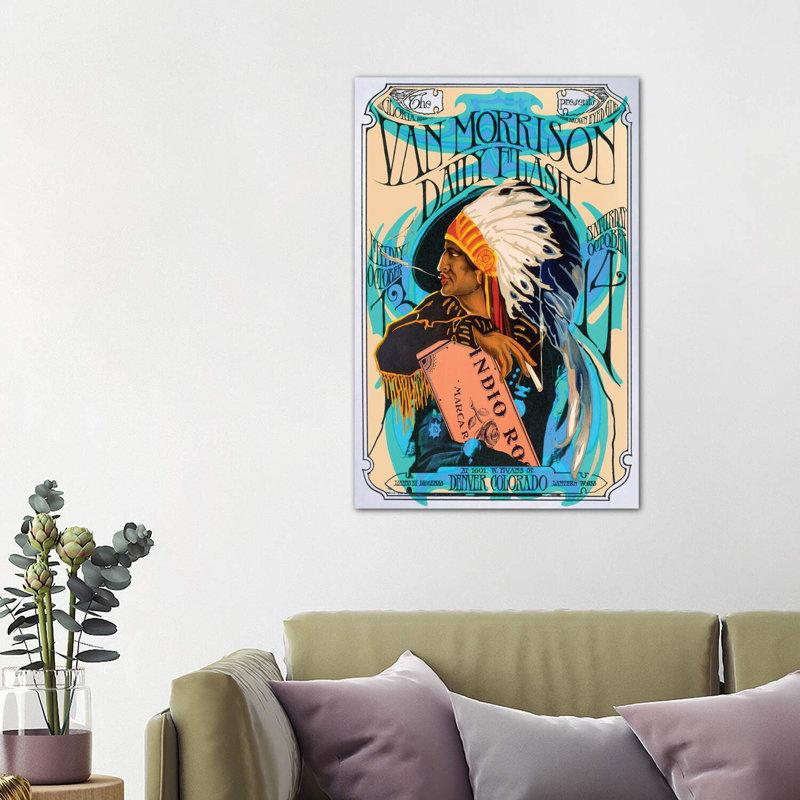 Van Morrison - Wrapped Canvas Print, 101.6 cm H x 66.04 cm W x 1.91 cm D