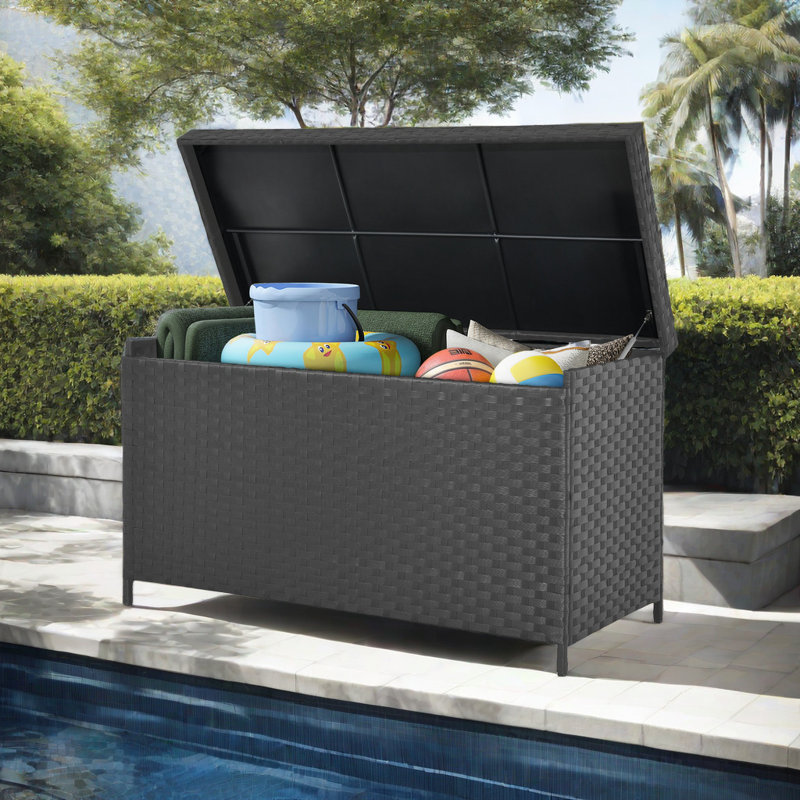 Boîte de rangement d'extérieur 170 gallons Balconera, Gris