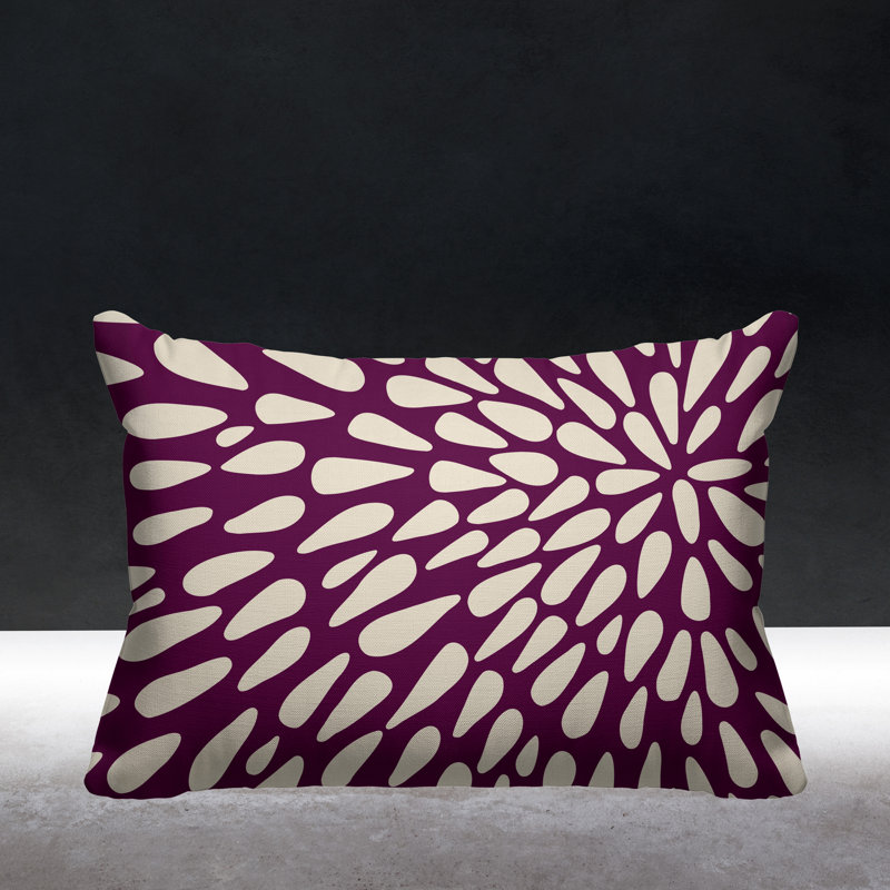 Housse de coussin d'extérieur et insert, Violet