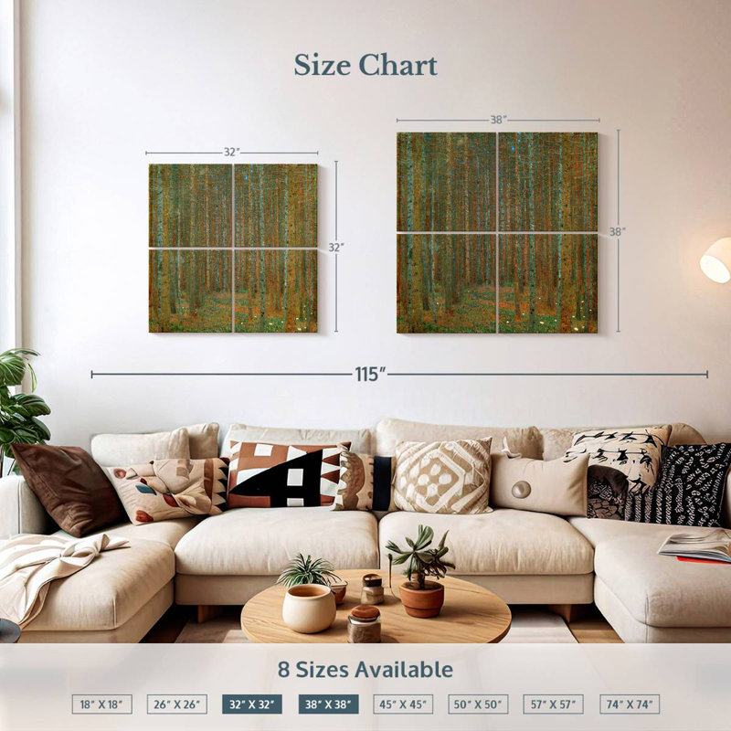 Alvord Fir Forest 1901, 32" H x 32" W
