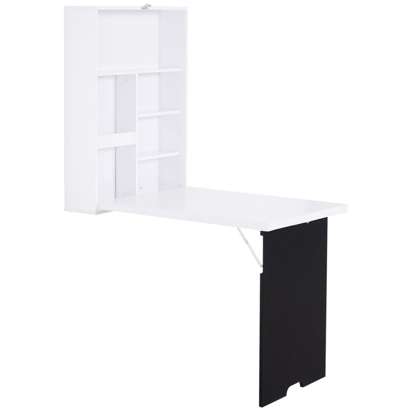 Bureau mural pliable avec tableau noir