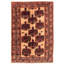 Helkai One-of-a-Kind 6'7" X 9'8" New Age Wool Area Rug in Brown
