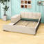 Lit plateforme en velours avec bureau Wakeeny-1317186484-1317186487
