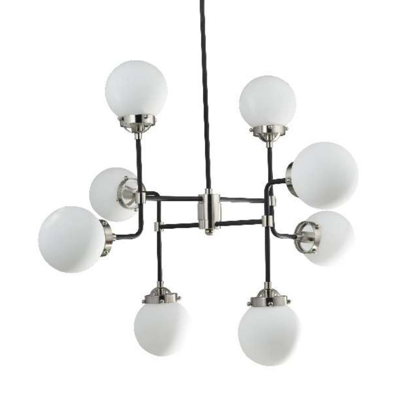 Luminaire suspendu géométrique 8 lumières simple Nalesha