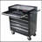 7 DRAWERS MULTIFUNCTIONAL TOOL CART WITH WHEELS-BLACK-1986955158