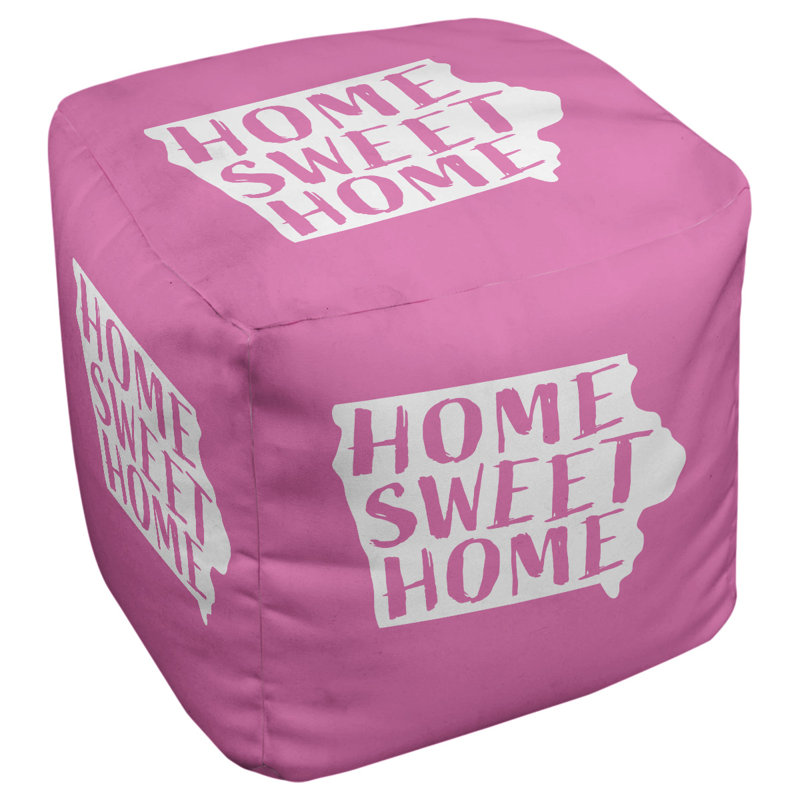 Repose-pieds à cubes iowa the home, Rose