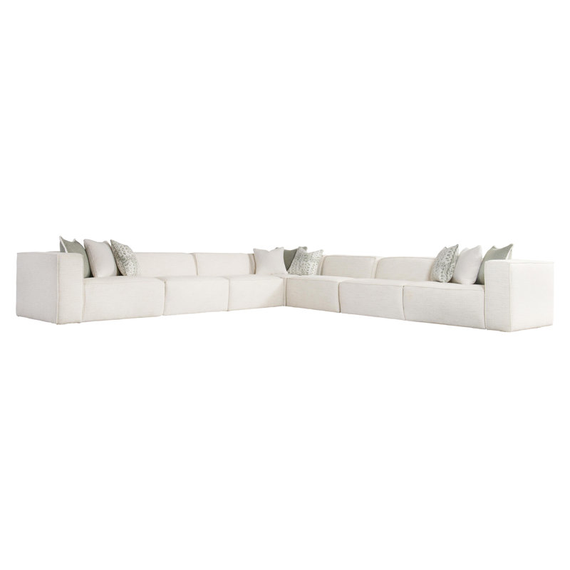 Bliss Modular Sectional, 28" H x 160.5" W x 160.5" D, 7