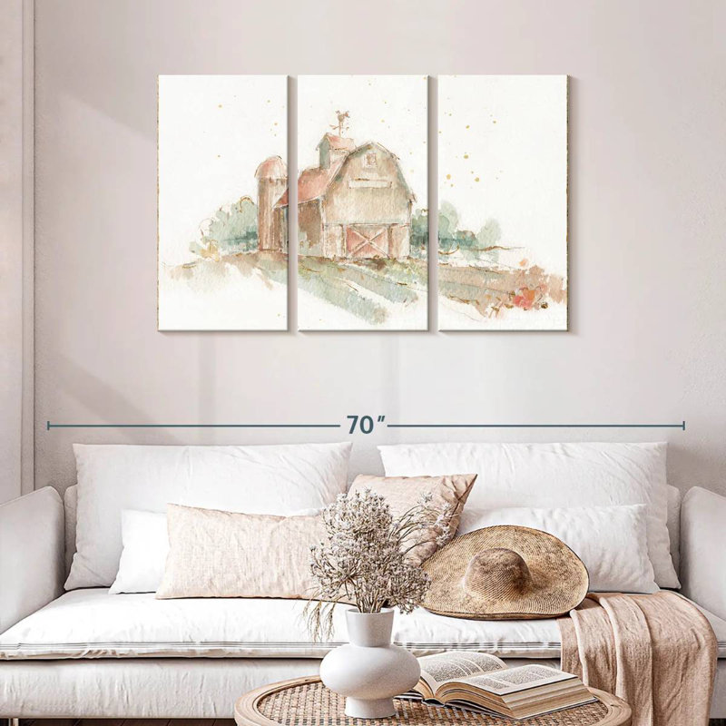 Farm Friends II Barn, 28" H x 45" W
