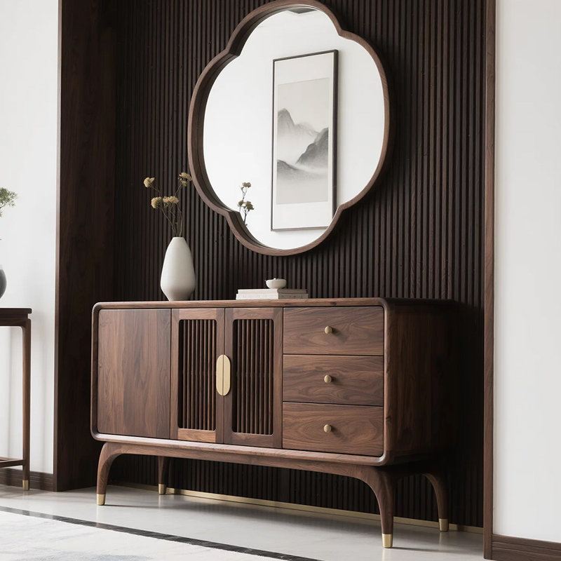 Buffet de luxe rétro de style américain, H 31,5 po x l 51,1 po x P 15,7 po
