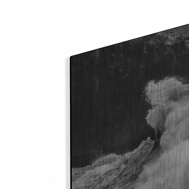 Art de luxe en métal «Siren's Song 3 B&W» par Rick Berk, 36 po x 24 po, H 24 po x l 36 po