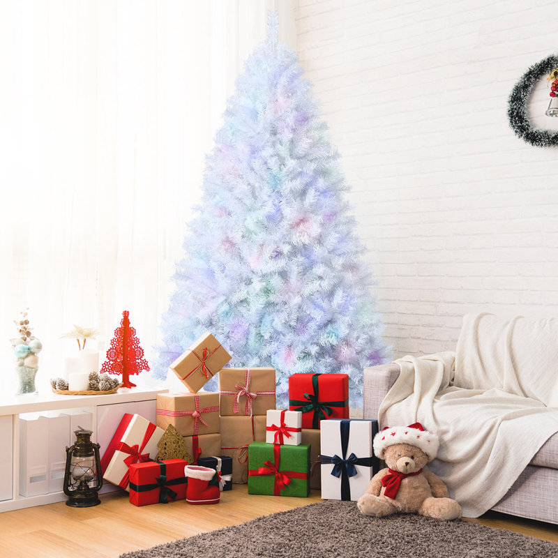 Arbre de Noël blanc en cachemire, H 8 po