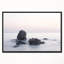 «Rocks in the Sea» en noir et blanc - reproduction de photo sur toile-26694083