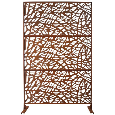 Outdoor & Indoor Privacy Screen Metal Privacy Screen 76" H×48" W