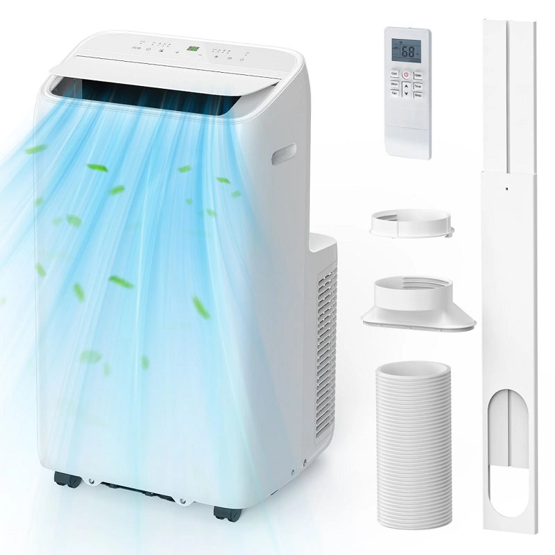 Climatiseur portatif Electactic 10000 BTU avec ventilateur sec 5 en 1 sans télécommande et sans drainage