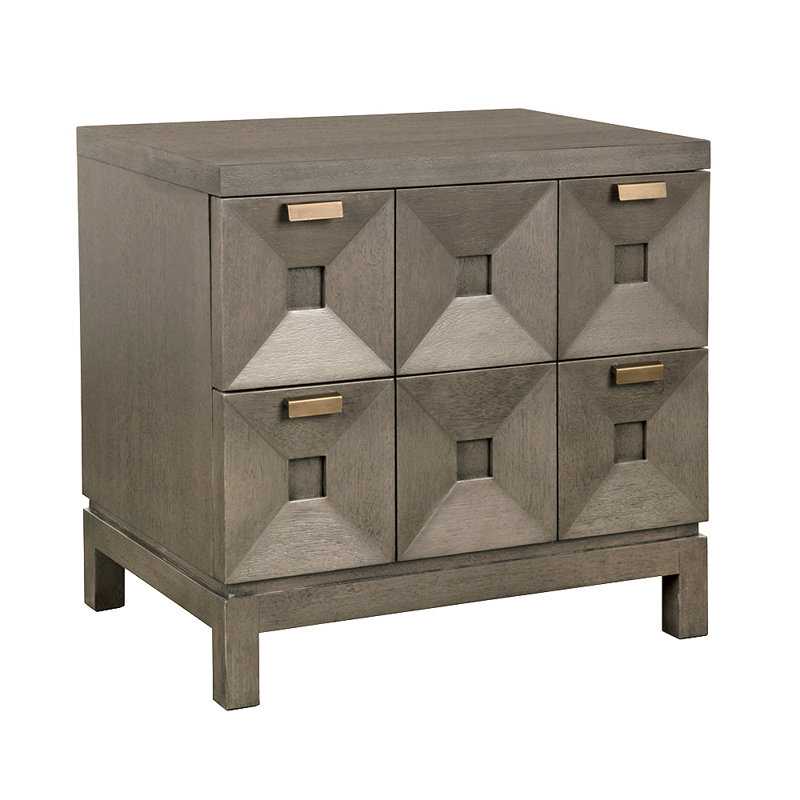 Musashi 2 Drawer, Small, Greige Walnut