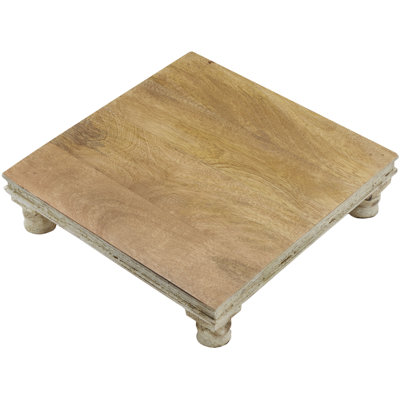 Planche de service en bois de manguier surélevé Fitz and Floyd Austin Craft, 12 po