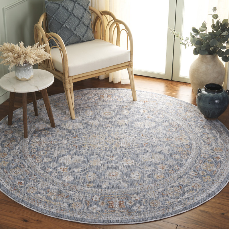 Manel 100 Performance Oriental Rug, Round 6'3"