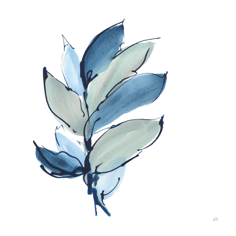 «Kew Luxe Leaf III» sur toile par Chris Paschke, H 12 po x l 12 po